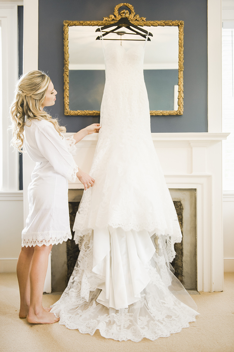 Summer Garden Wedding at a historic mansion in Bristol, RI on The Newport Bride