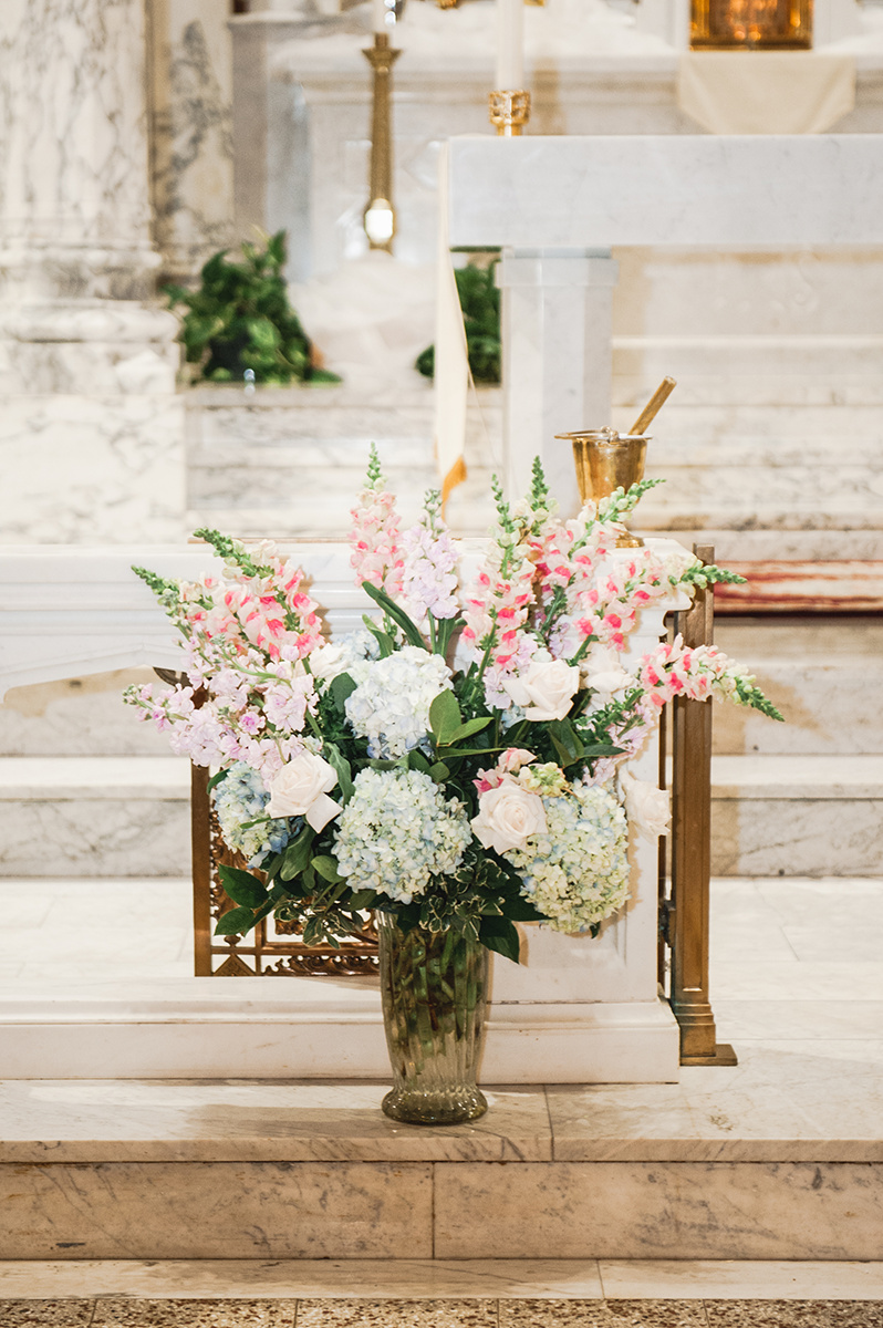 Summer Garden Wedding at a historic mansion in Bristol, RI on The Newport Bride