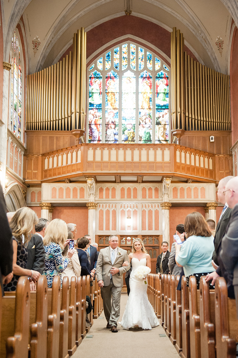 Summer Garden Wedding at a historic mansion in Bristol, RI on The Newport Bride
