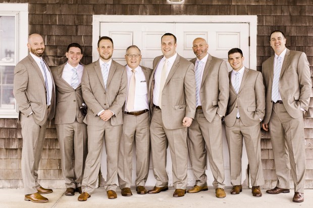 Summer Garden Wedding at a historic mansion in Bristol, RI on The Newport Bride