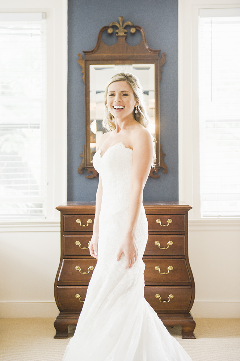 Summer Garden Wedding at a historic mansion in Bristol, RI on The Newport Bride