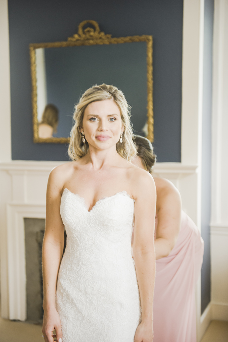 Summer Garden Wedding at a historic mansion in Bristol, RI on The Newport Bride