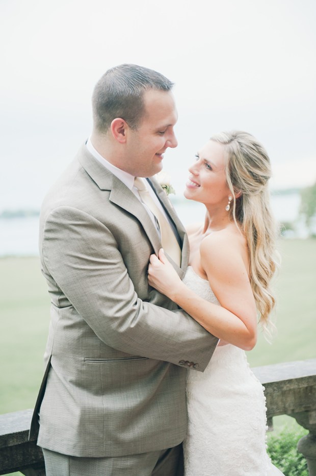 Summer Garden Wedding at a historic mansion in Bristol, RI on The Newport Bride