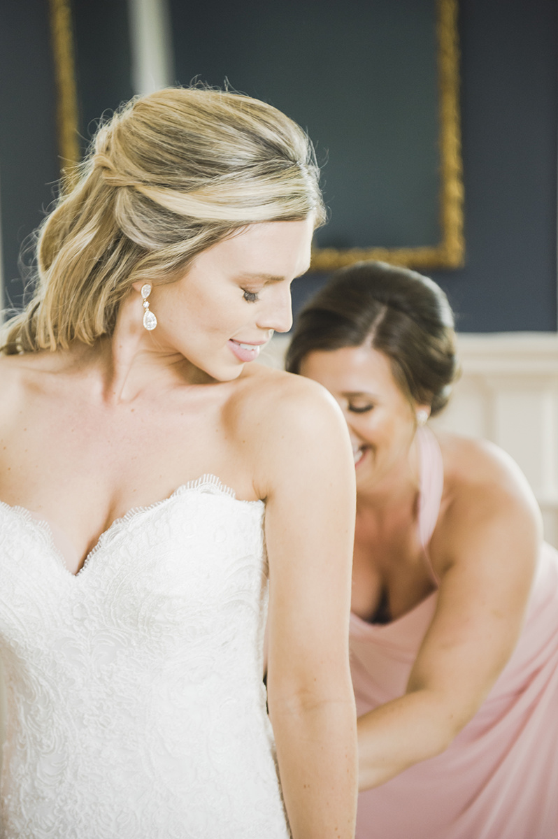 Summer Garden Wedding at a historic mansion in Bristol, RI on The Newport Bride