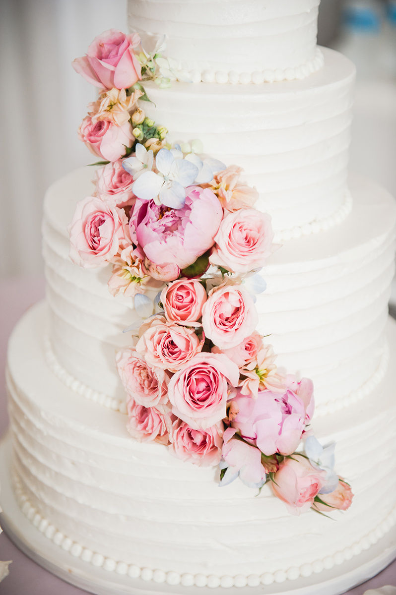 Summer Garden Wedding at a historic mansion in Bristol, RI on The Newport Bride