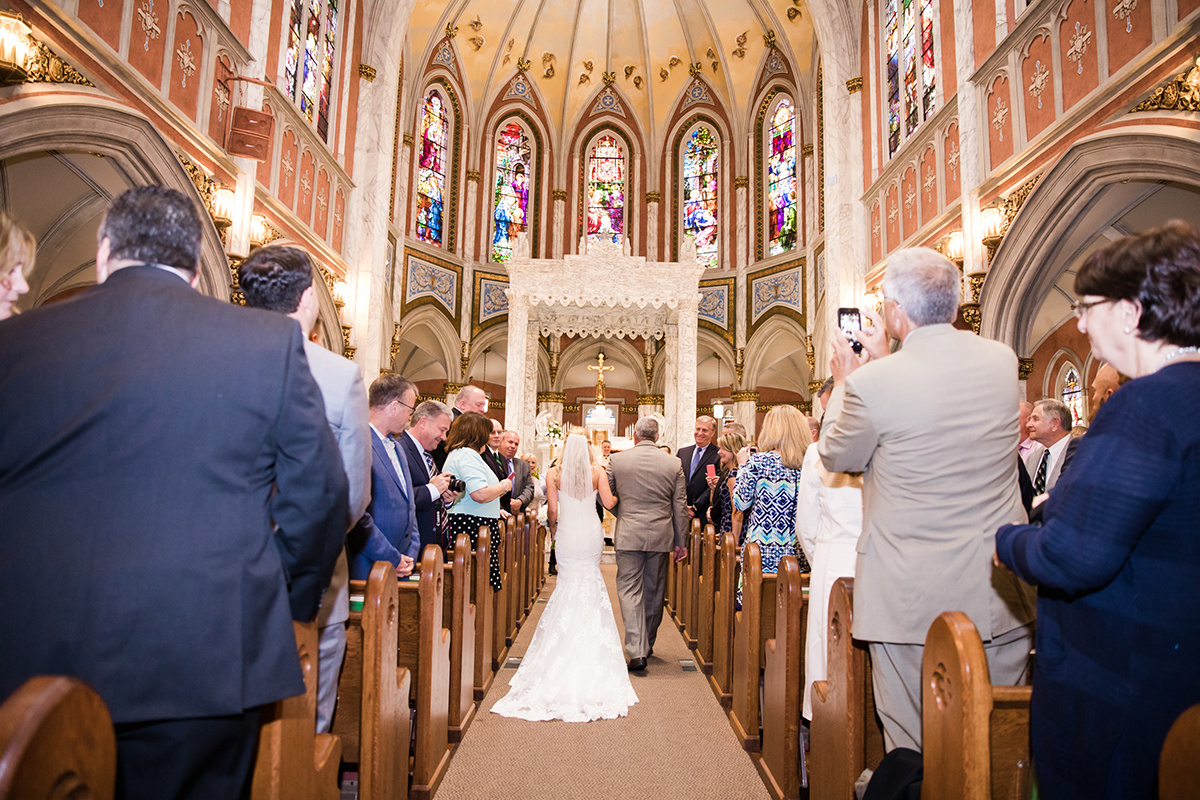 Summer Garden Wedding at a historic mansion in Bristol, RI on The Newport Bride