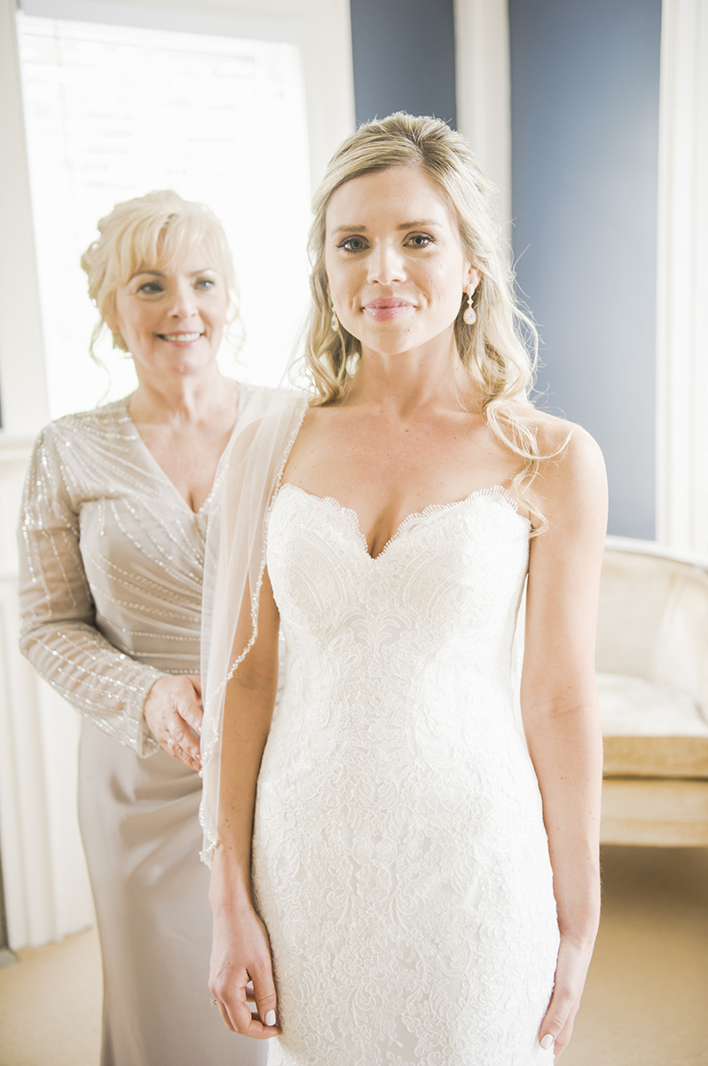 Summer Garden Wedding at a historic mansion in Bristol, RI on The Newport Bride