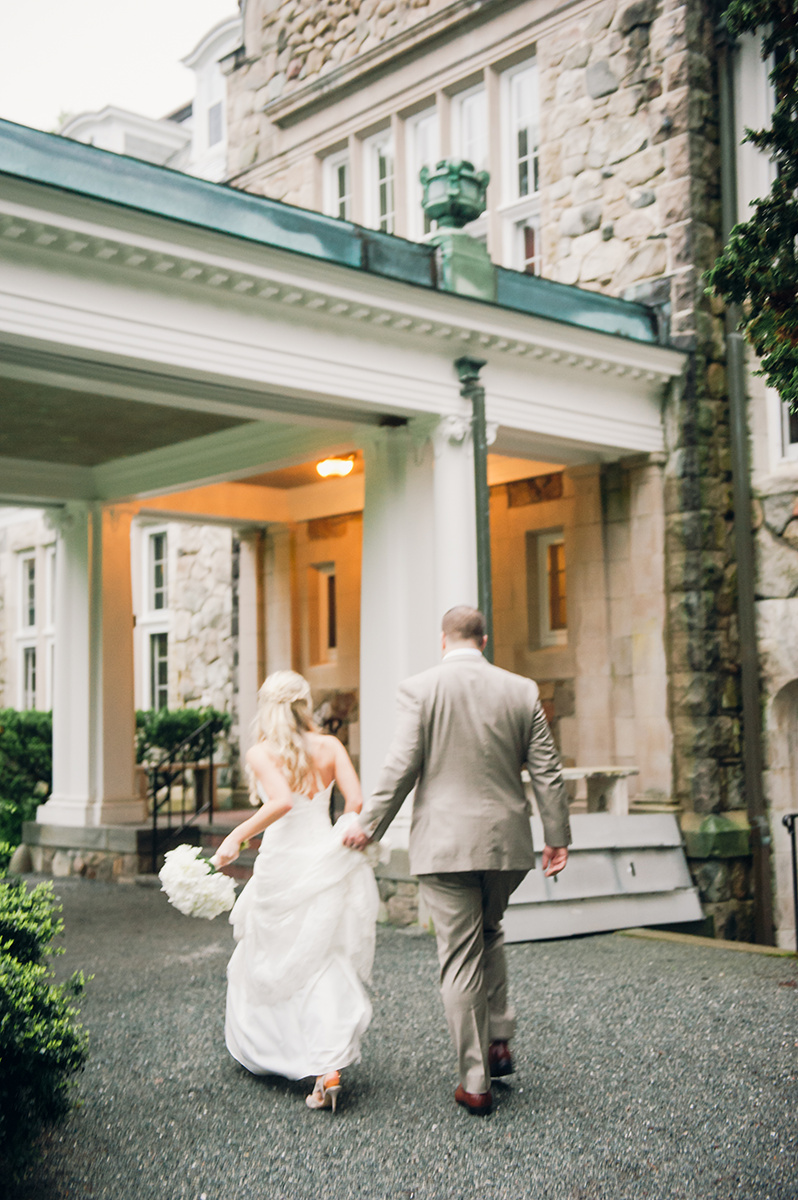 Summer Garden Wedding at a historic mansion in Bristol, RI on The Newport Bride
