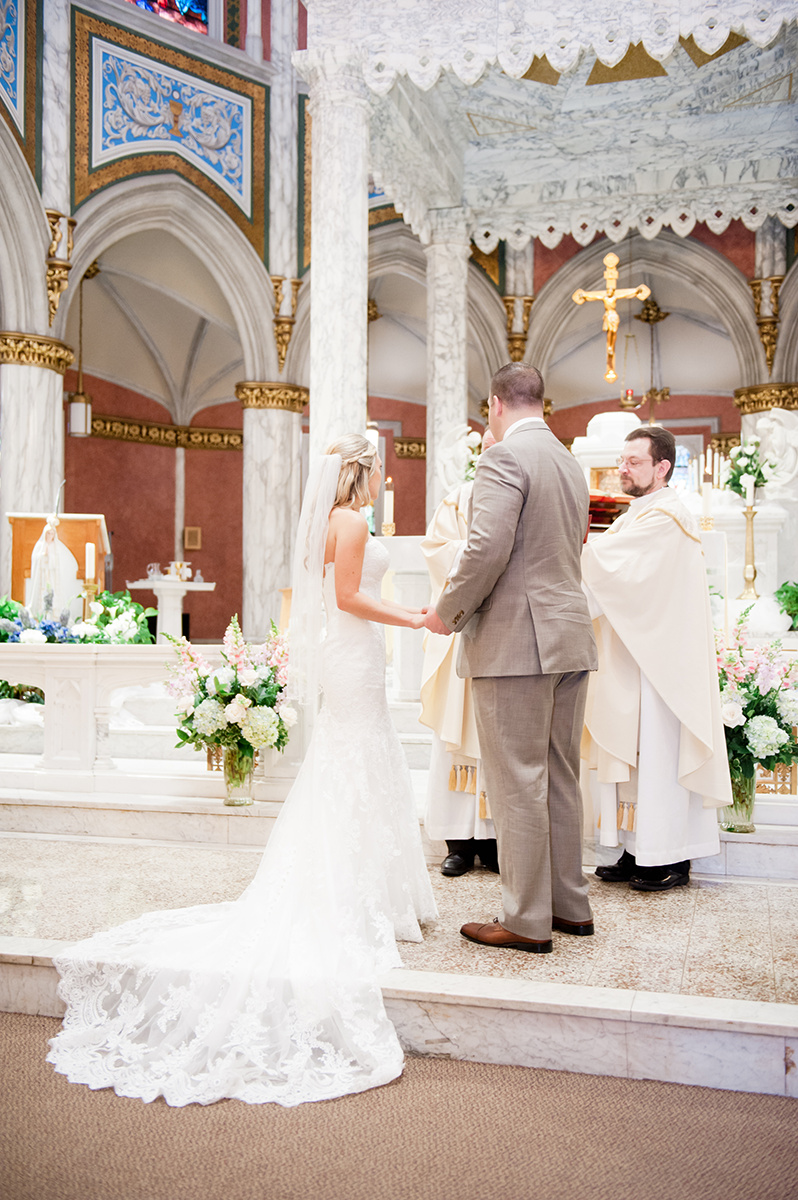 Summer Garden Wedding at a historic mansion in Bristol, RI on The Newport Bride