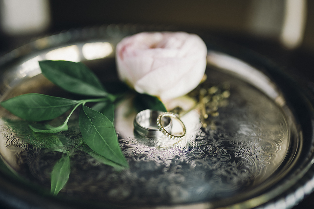 Summer Garden Wedding at a historic mansion in Bristol, RI on The Newport Bride