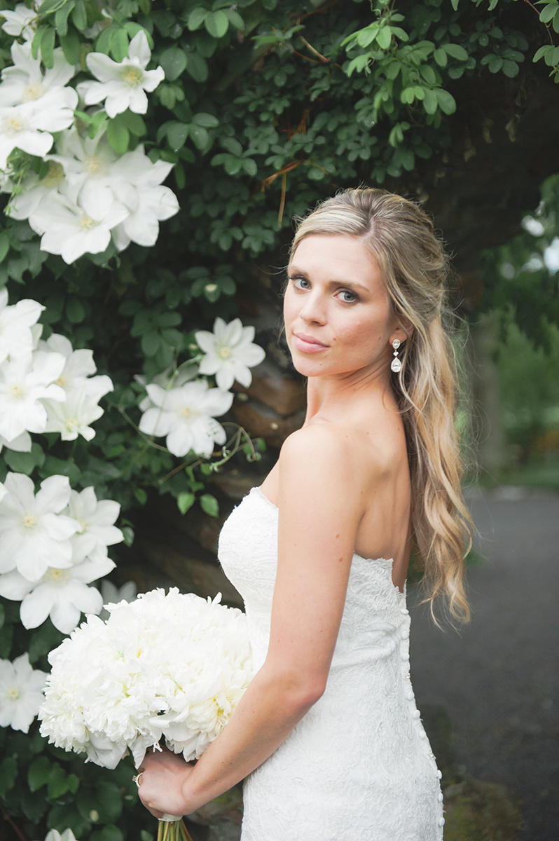 Summer Garden Wedding at a historic mansion in Bristol, RI on The Newport Bride