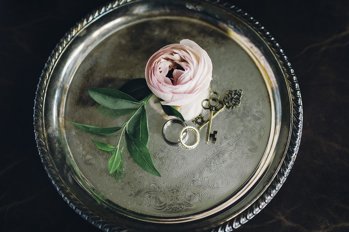 Summer Garden Wedding at a historic mansion in Bristol, RI on The Newport Bride