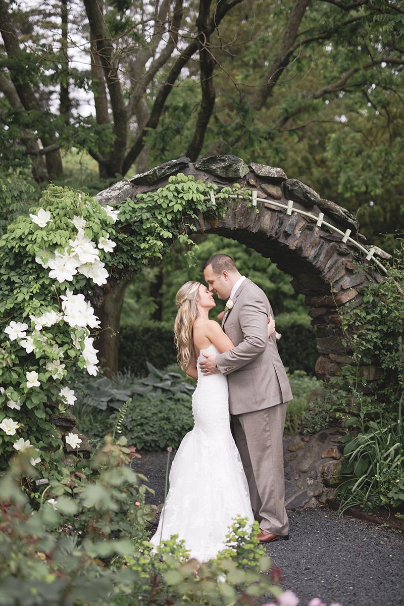 Summer Garden Wedding at a historic mansion in Bristol, RI on The Newport Bride
