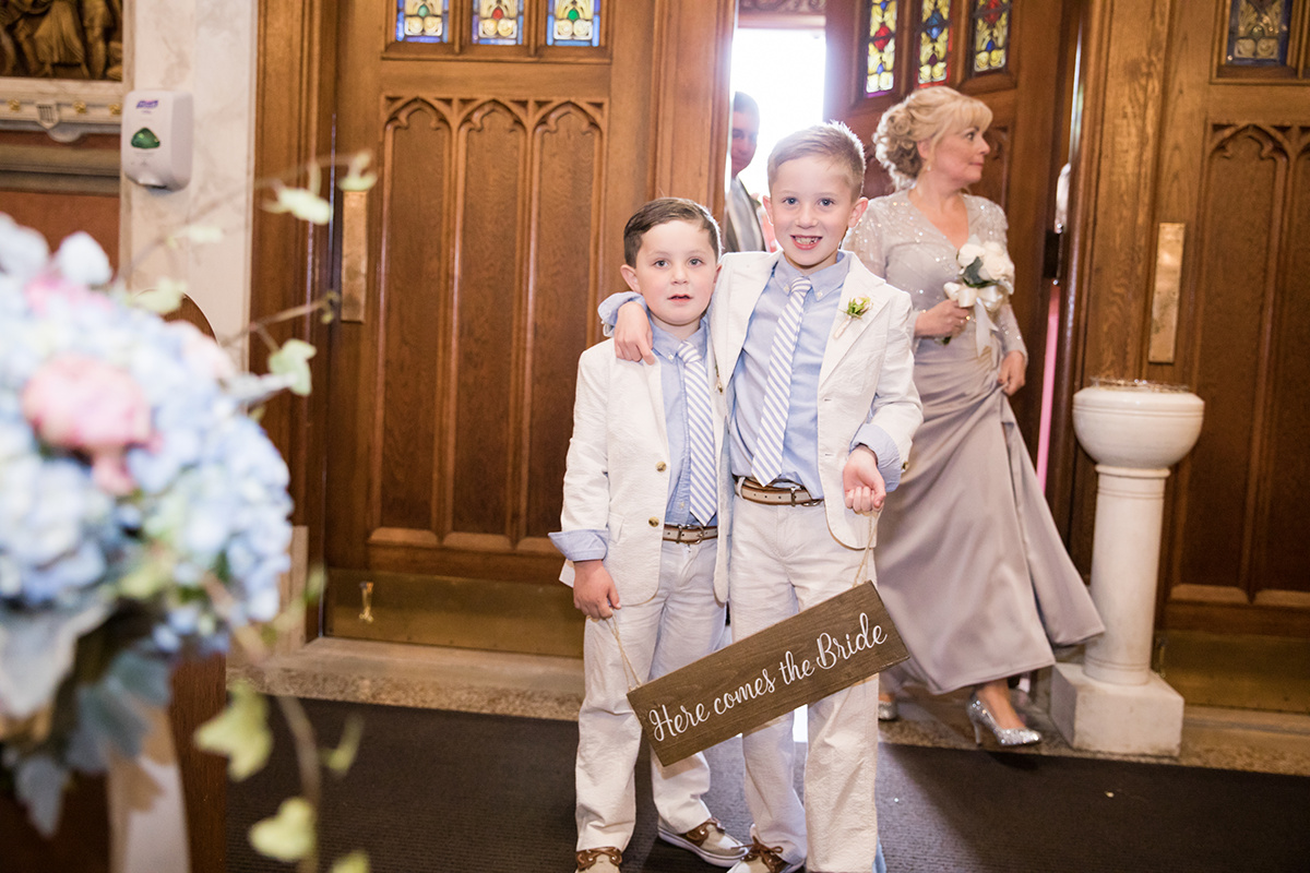 Summer Garden Wedding at a historic mansion in Bristol, RI on The Newport Bride