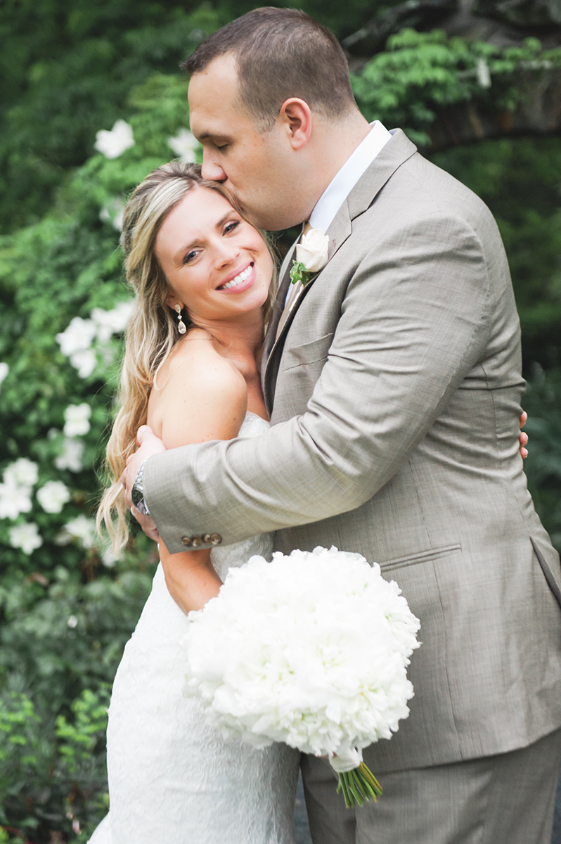 Summer Garden Wedding at a historic mansion in Bristol, RI on The Newport Bride