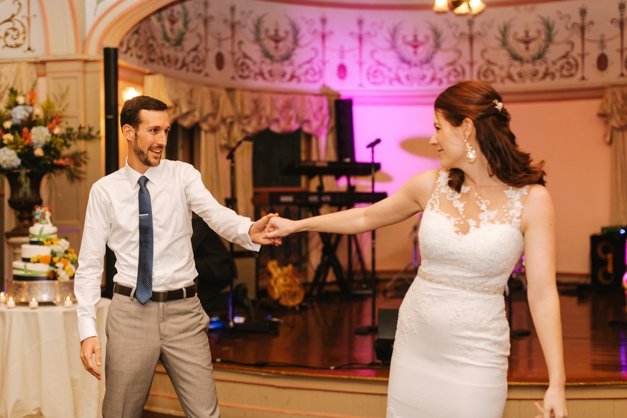 Kate and Tyrone's Roger Williams Casino Wedding on The Newport Bride