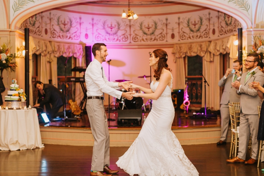 Kate and Tyrone's Roger Williams Casino Wedding on The Newport Bride