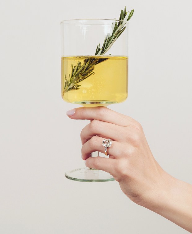 Trumpet and Horn Empire State Ring as featured on The Newport Bride a New England Wedding Blog