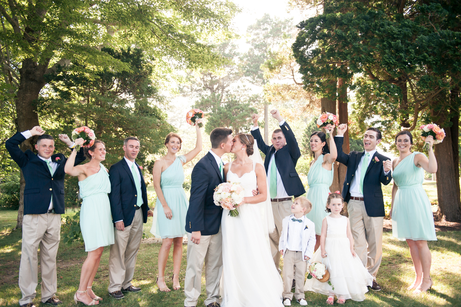 Maura and Doug's Sea Glass and Sea Horses Castle Hill Inn Wedding