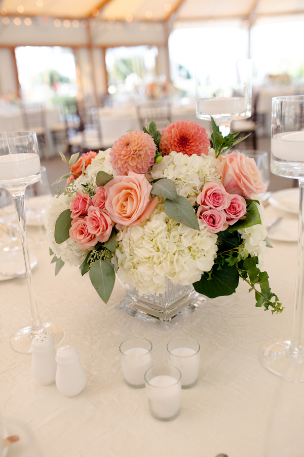 Maura and Doug's Sea Glass and Sea Horses Castle Hill Inn Wedding