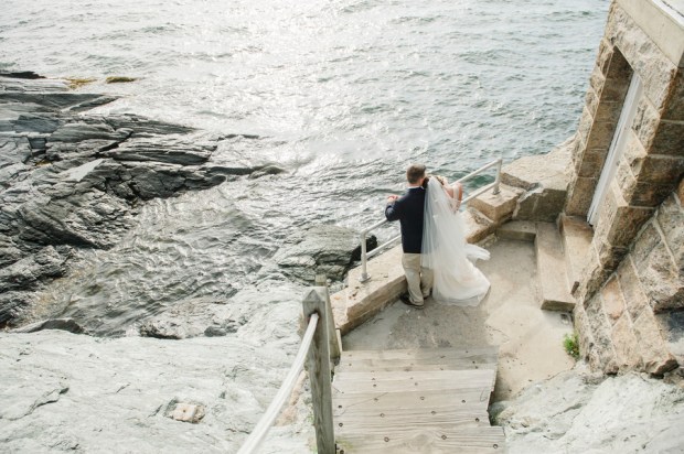 Maura and Doug's Sea Glass and Sea Horses Castle Hill Inn Wedding