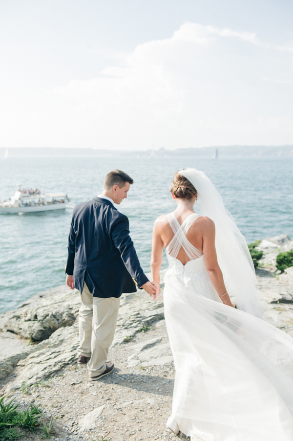 Maura and Doug's Sea Glass and Sea Horses Castle Hill Inn Wedding