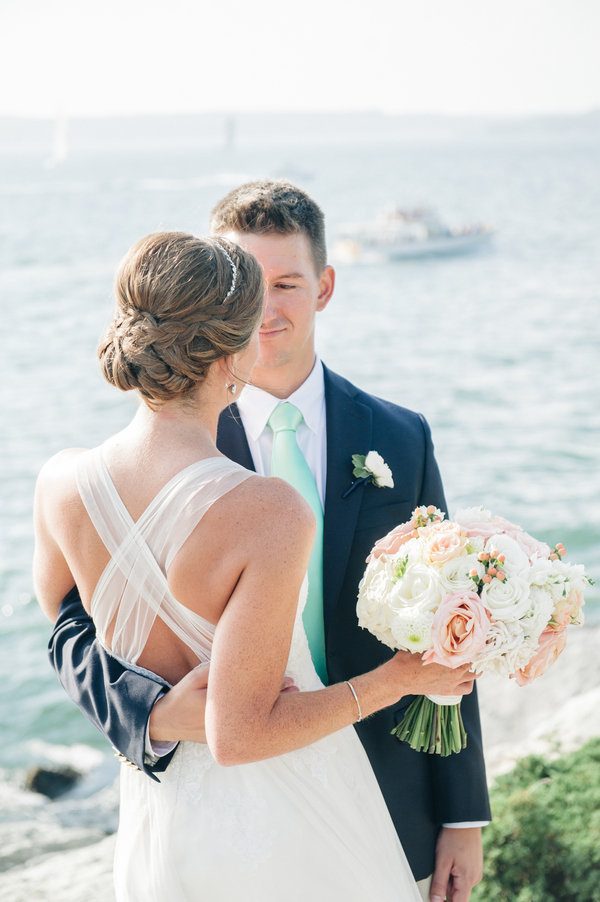 Maura and Doug's Sea Glass and Sea Horses Castle Hill Inn Wedding
