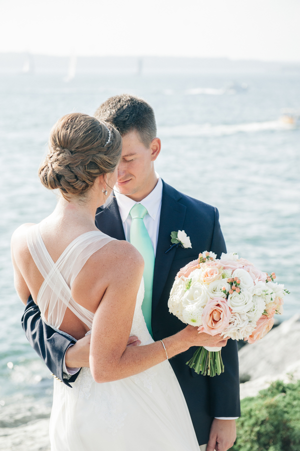 Maura and Doug's Sea Glass and Sea Horses Castle Hill Inn Wedding