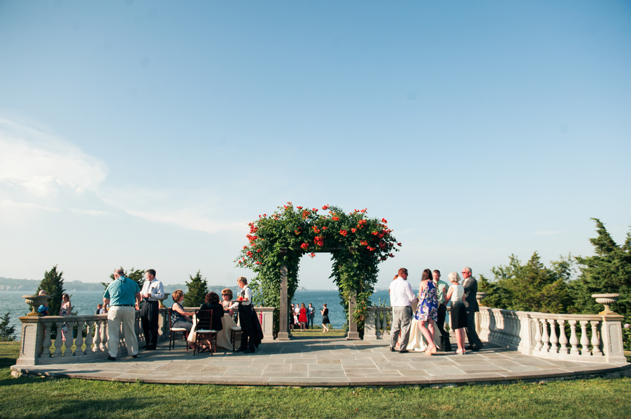 Maura and Doug's Sea Glass and Sea Horses Castle Hill Inn Wedding