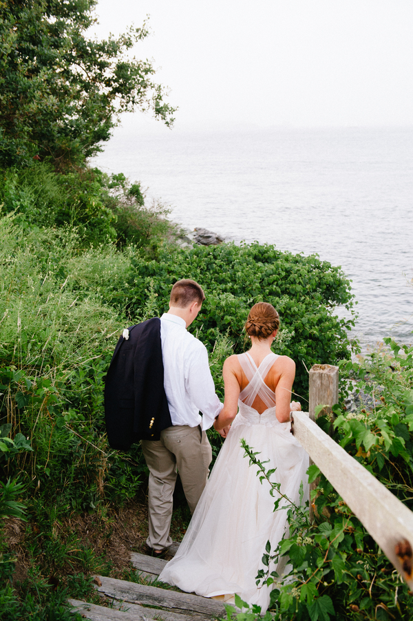 Maura and Doug's Sea Glass and Sea Horses Castle Hill Inn Wedding