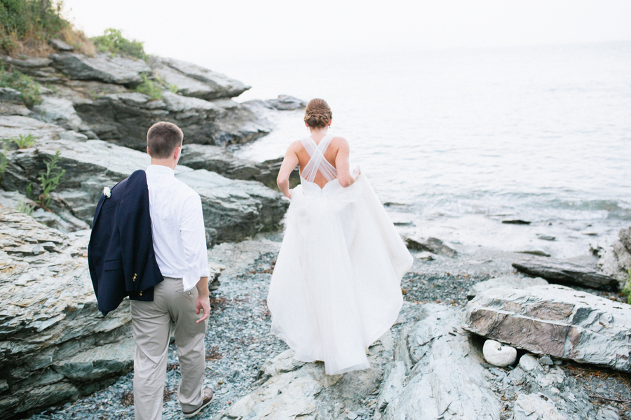 Maura and Doug's Sea Glass and Sea Horses Castle Hill Inn Wedding