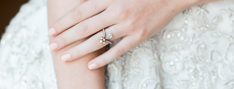 Trumpet and Horn Empire State Ring as featured on The Newport Bride a New England Wedding Blog