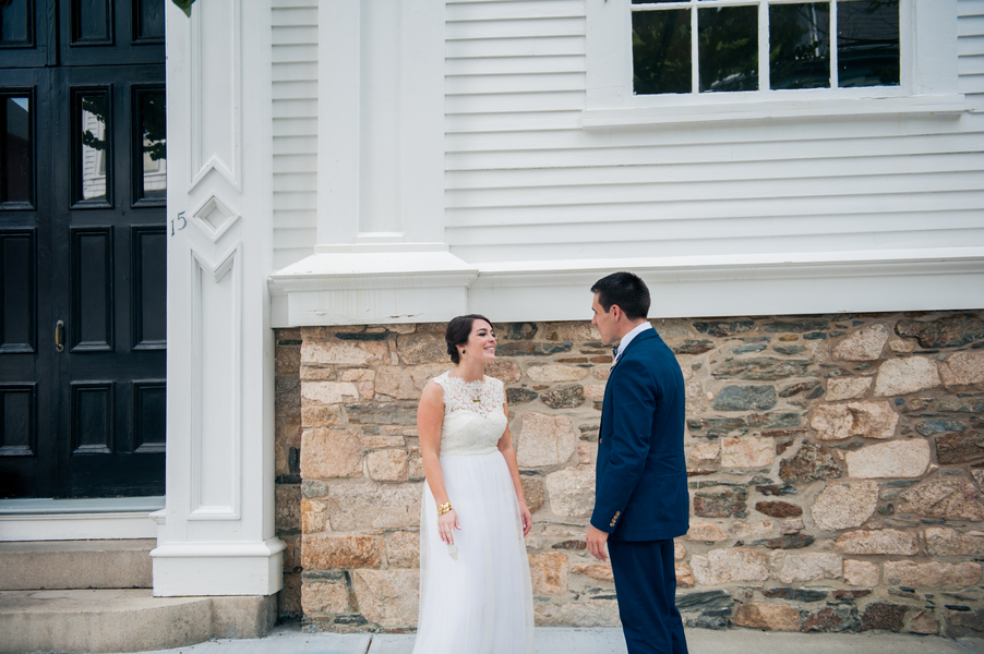 Chris and Liz's Nautically Themed and Hand Decorated Fort Adams Wedding