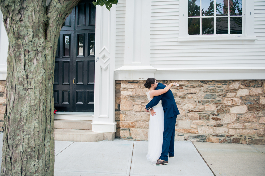 Chris and Liz's Nautically Themed and Hand Decorated Fort Adams Wedding