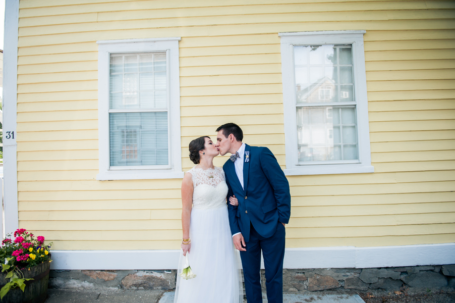 Chris and Liz's Nautically Themed and Hand Decorated Fort Adams Wedding
