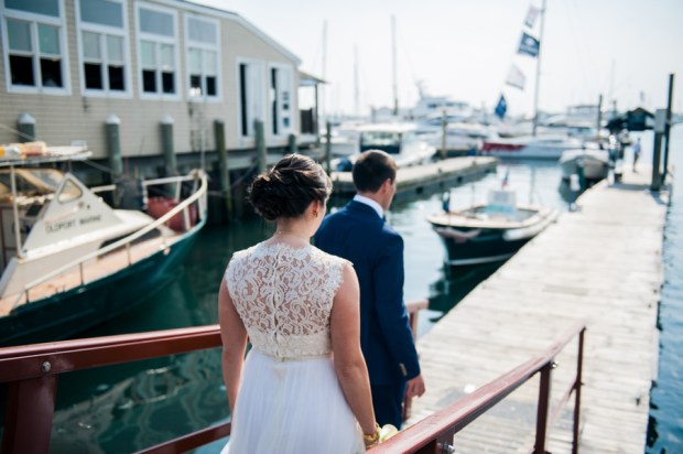 Chris and Liz's Nautically Themed and Hand Decorated Fort Adams Wedding