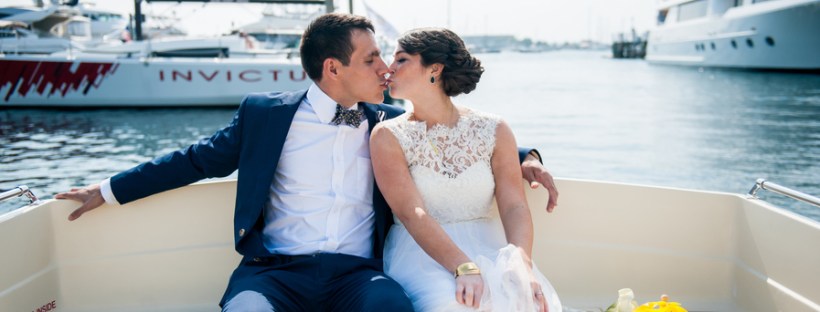 Chris and Liz's Nautically Themed and Hand Decorated Fort Adams Wedding