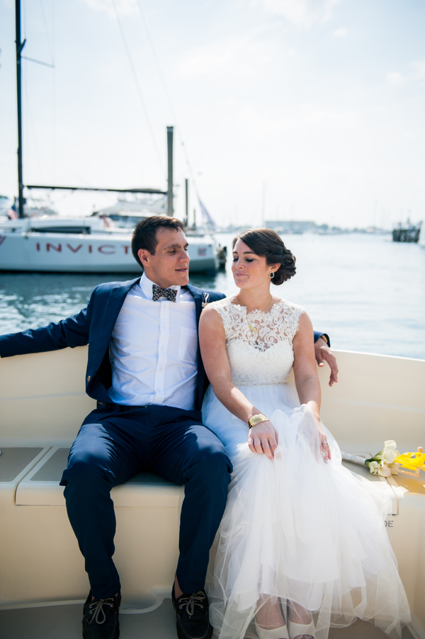 Chris and Liz's Nautically Themed and Hand Decorated Fort Adams Wedding