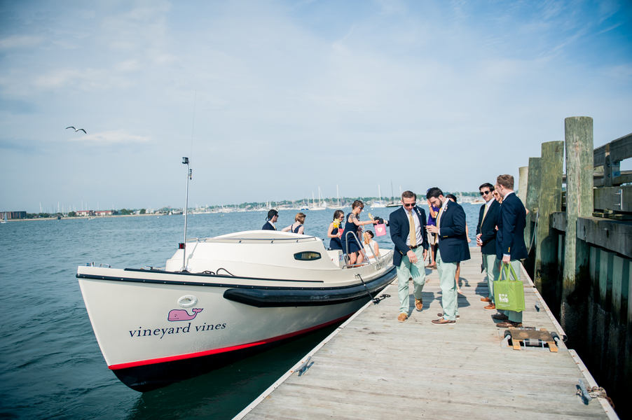 Chris and Liz's Nautically Themed and Hand Decorated Fort Adams Wedding