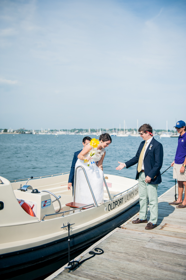 Chris and Liz's Nautically Themed and Hand Decorated Fort Adams Wedding