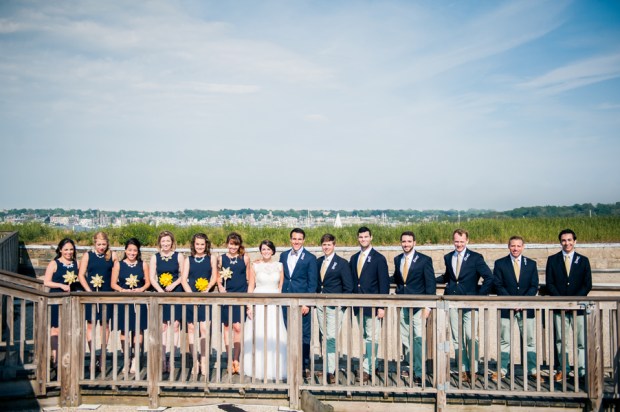 Chris and Liz's Nautically Themed and Hand Decorated Fort Adams Wedding