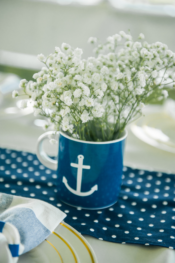 Chris and Liz's Nautically Themed and Hand Decorated Fort Adams Wedding