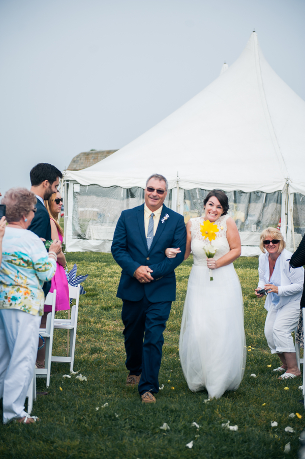 Chris and Liz's Nautically Themed and Hand Decorated Fort Adams Wedding