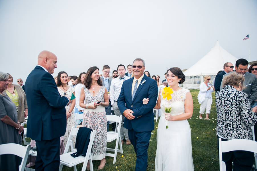 Chris and Liz's Nautically Themed and Hand Decorated Fort Adams Wedding