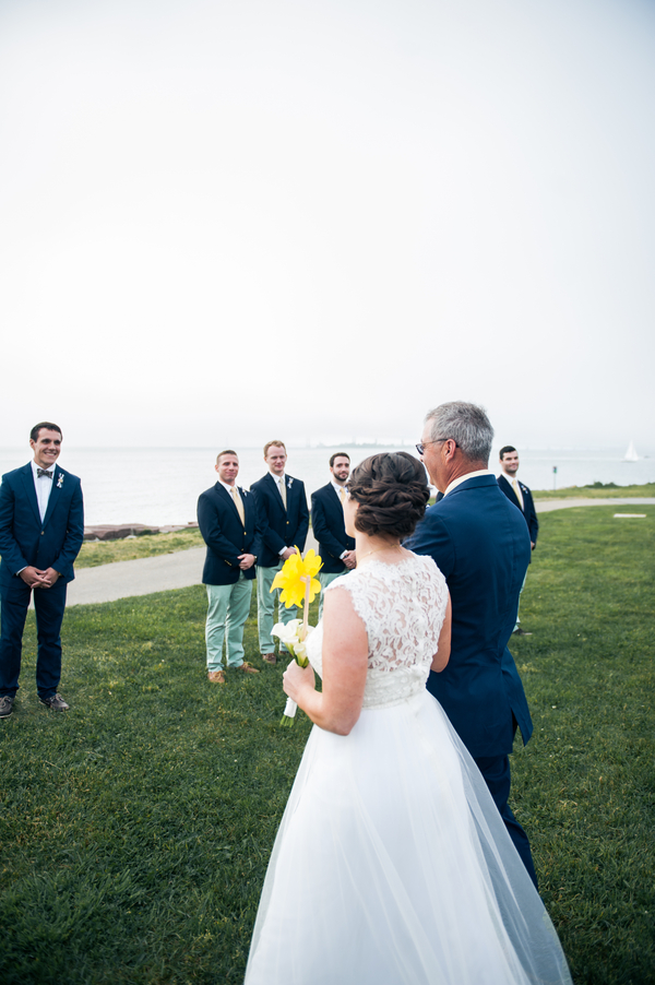 Chris and Liz's Nautically Themed and Hand Decorated Fort Adams Wedding