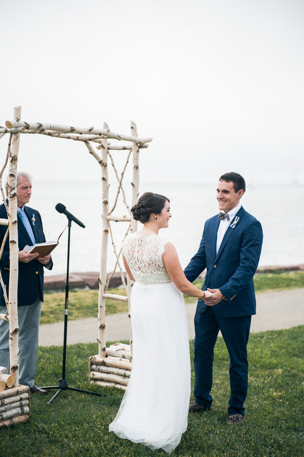Chris and Liz's Nautically Themed and Hand Decorated Fort Adams Wedding