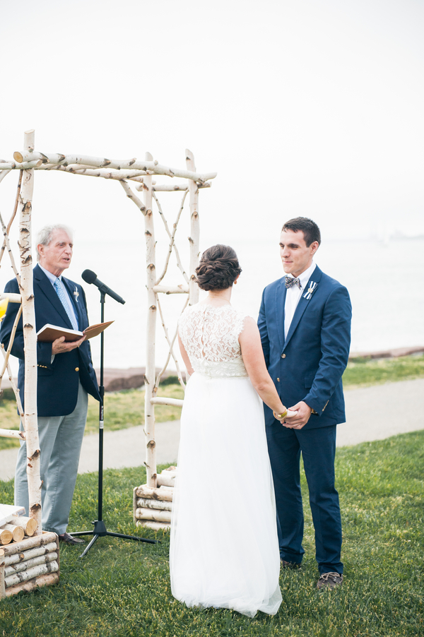 Chris and Liz's Nautically Themed and Hand Decorated Fort Adams Wedding