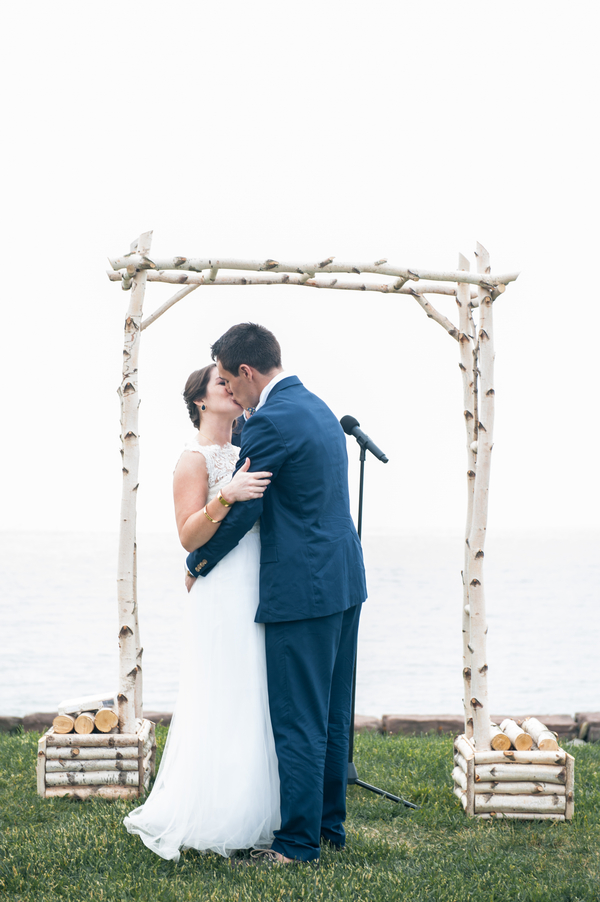Chris and Liz's Nautically Themed and Hand Decorated Fort Adams Wedding