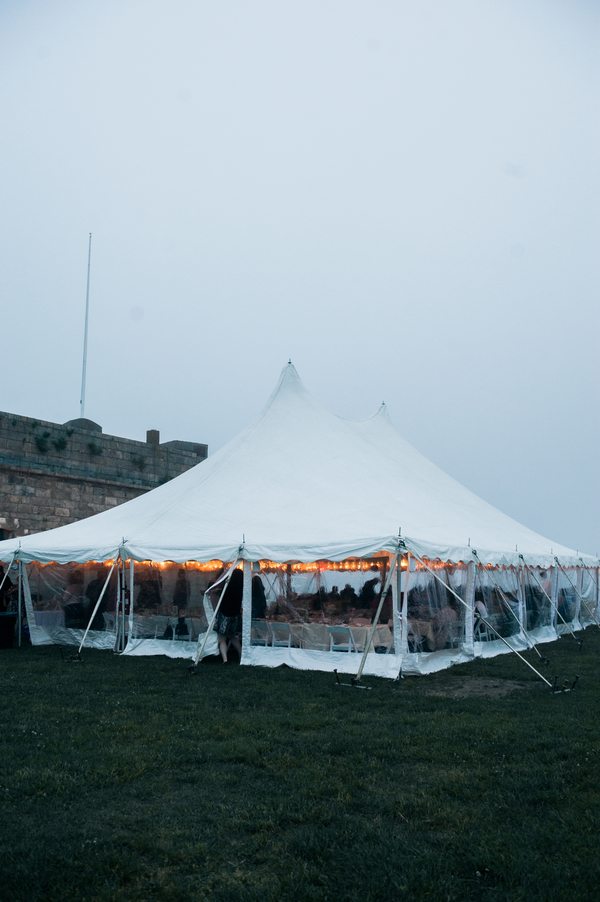 Chris and Liz's Nautically Themed and Hand Decorated Fort Adams Wedding