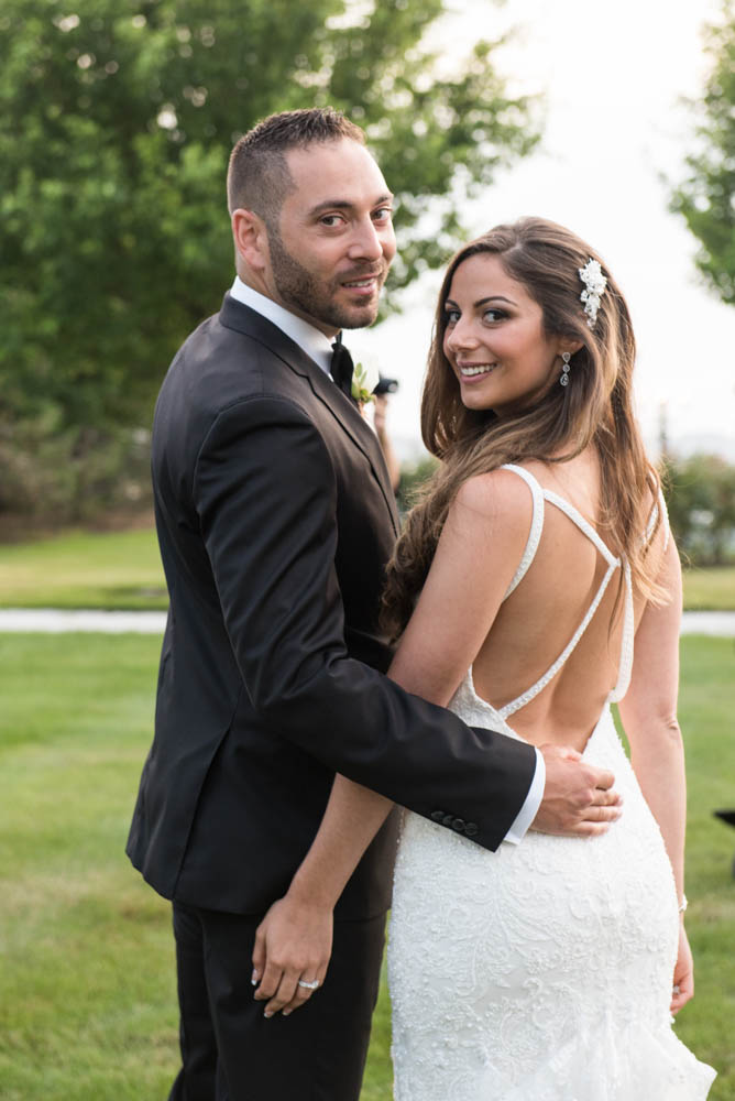 Julia and Peter's Modern Silver and Blush Belle Mer Wedding